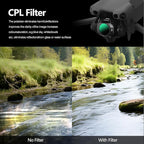 FPVtosky ND & CPL Filter Set Compatible with DJI Mini 5 Pro, Multi-Coated Optical Glass Filter Drone Camera Accessories (6Pack-CPL+ND8/16/32/64/256)