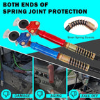 CheeMuii 12FT Semi Truck Air Line Kit with Gladhands Air Line Holder and Springs Kit 7 Way Trailer Cord and Air Brake Hoses 3-in-1 Air Lines Set for Semi Truck Trailer Tractor