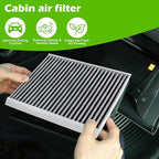 Engine & Cabin Air Filter Kit for Toyota RAV4 Hybrid (2019-2025), Camry Hybrid (2018-2025), Highlander Hybrid (2020-2025), Sienna & Venza (2021-2025)–Replaces 17801-77050 & 87139-0E040