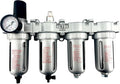 4 STAGE HIGH DUTY INDUSTRIAL GRADE ULTRA CLEAN FILTER REGULATOR COALESCING DESICCANT DRYERS SYSTEM FOR COMPRESSED AIR LINES METAL BOWLS GREAT FOR PAINT SPRAY AND PLASMA CUTTER (1/2"NPT AUTO DRAIN)
