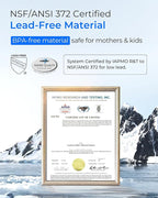 Waterdrop 2 Stage Whole House Water Filter System, with Heavy Metal and Anti-Scale Sediment Filter, Highly Reduce Iron, Scale, Lead, Chlorine, Taste, 5-Stage Filtration, WD-WHF21-SH, 1" Inlet/Outlet