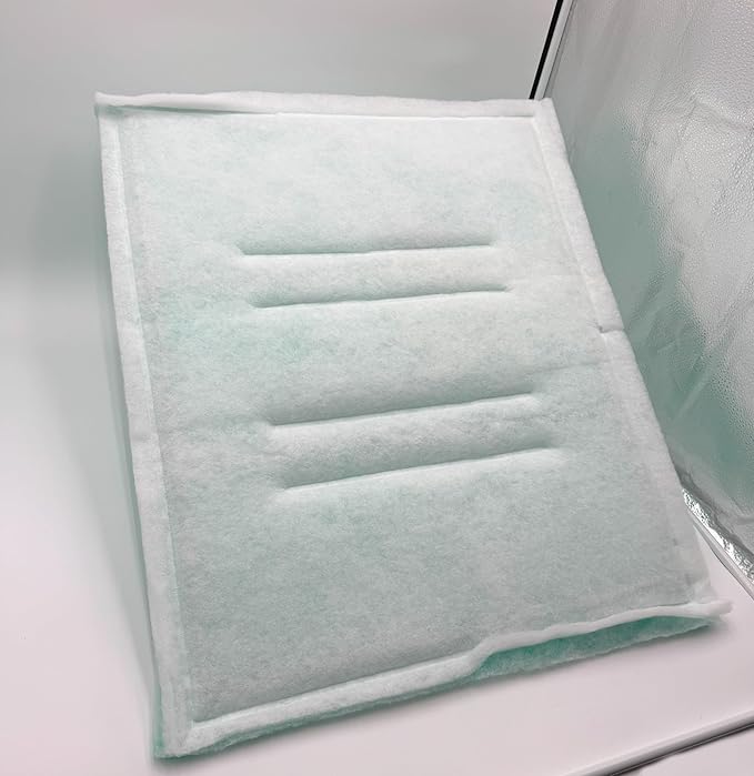 Paint Booth Intake Air Filter Panel, Crossdraft Spray Booth Filter Pad (20/case, 16" x 20")