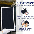 Cut To Fit Air Filter - Carbon Pad Pre Filter for Air Purifiers, AC, Furnace, Trash Cans and Dust, 1/6" thick, 16" x 48" Sheets (2-pack)