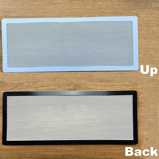 White Floor Register Vent Screen Cover 4"x12" Magnetic, Perfect for Wall/Ceiling/Floor Air Vent Filters (4-Packs)