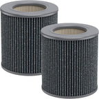 2 Pack Air Mini PECO-HEPA Replacement Filters Compatible with Moleku-le Tri-Power Air Mini and Air Mini + Air Purifiers, 3-in-1 High-Efficiency Replacement Filter