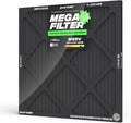 PuroAir MegaFilter - 24x24x1 Air Filter MERV 13 Activated CarbonTech Defense - Heavy Duty 3 Layer Furnace Filters Allergens, Pollen, Dust, Pet Dander, Smoke, Odors - HVAC Air Filter 24x24x1 (1-Pack)