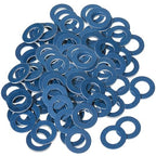 Mudder 200 Pieces Aluminum Engine Transmission Fluid Oil Crush Washers Drain Plug Gaskets, Compatible with Toyota, Scion Part 90430-12031