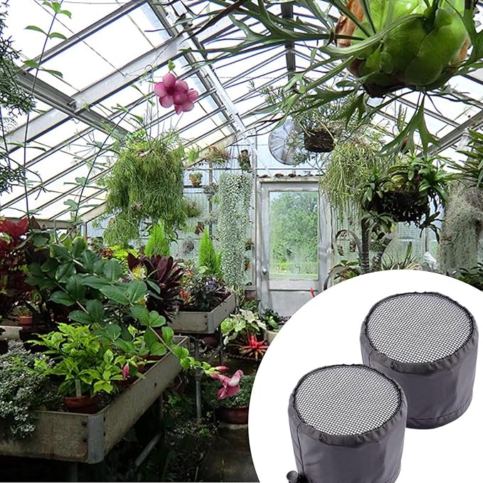 Duct Filter Vent Cover – Planting Ventilation Fitting, 2 Pieces Flexible Ducting Cover | Indoor Greenhouse Airflow Control, Laundry Vent Replacement, Outdoor Kitchen RV Tent Exhaust Protection Accesso