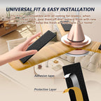 Ceiling Fan Filters for Blades, 5Pcs Activated Coconut Shell Carbon Ceiling Fan Air Purifier Pads, Easily Sticks Unscented Air Filters for Common Household Contaminants