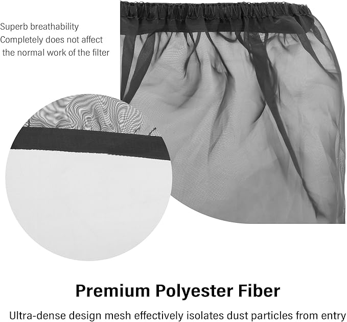 Cold Air Intake Filter Cover,Thickened Dustproof Air Filter Cover Provides Comprehensive Protection,Universal Car Accessries Air Filter Sock Fit for High Flow Cone Air Filter (Mini)