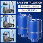 Faucet Water Filter Replacement for Pur and PUR PLUS Mounted Water Filter System RF-9999 RF-3375 FM-2500V FM-3700 FM-3400B etc| Ensure Clean Tap Water 6 Pack by TOMOON