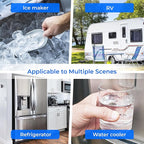 Waterdrop Inline Water Filter for Refrigerator and Ice Maker, 1 Year NSF Certified High Capacity Drinking Water Filtration System with Direct Connect Fittings,Reduces Chlorine,Sediment,Bad Taste&Odor