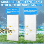 6 Pack Filter Pads for Aquarium Fish Tanks, Aquarium Polyethylene Media Pads