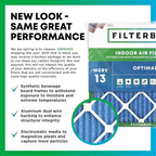Filterbuy 10x10x1 Air Filter MERV 13 Optimal Smoke & Allergy Defense (4-Pack), Electrostatic Pleated HVAC AC Furnace Filters Replacement, Made in USA (Actual Size: 9.50 x 9.50 x 0.75)