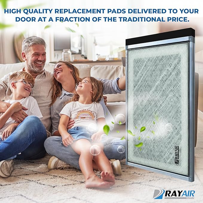 RayAir Supply 16x25 Replacement Filter Pads Compatible with Dynamic Air Cleaner 16X25 Refill (3 Pack) White, Made in USA