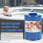 6CH-940 Spa Filter Replaces PWW50P3 Replacement Filter Filbur FC-0359, Aber Hot Tubs 03FIL1400, Waterway 817-0050 PWW50-Certified with NSF50 for Material Safety, 50 Sq.ft 2Pack