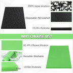 Motorcycle Air Filter Foam - BF-1 BF1 12" X 16" X 5/8" 65-PPI Green Fine Filter Foam, for Most Motorcycle ATV Scooters Dirt Bike UTV
