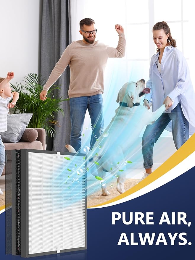 3000 Replacement Filter Compatible with Air Doctor AD3000 Version Air Purifier, Not for AD3500, 2 Premium Filter, 2 Carbon Filter & 8 Pre-Filters, Compare to ADF3001, ADF3002 & ADF3003