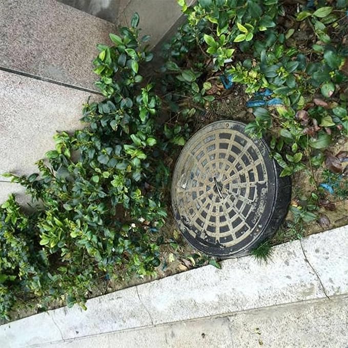 Septic Tank Lids, Manhole Cover with Handle, Sturdy and Pressure-Resistant, Suitable for Green Belts, Residential Areas and Construction Sites(20 cm/8 in)