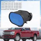 CARMOCAR Air Filter FA1778 Replacement for Ford 6.0L F250 F350 F450 F550 Super Duty V8 2003-2007 Excursion Power stroke Diesel 2003-2005 4C3Z-9601-AA 3C3U-9601-BC CA9516