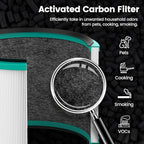Colorfullife 2 Pack Replacement Filter for Dyson HP00, HP01, HP02, HP03, DP01, DP02 Desk Air Purifiers. Compare to Part # 968125-03 for Dyson Pure Cool Link Fans