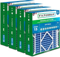 Filterbuy 20x26x5 Air Filter MERV 13 Optimal Smoke & Allergy Defense (4-Pack), Pleated HVAC AC Furnace Filters for Electro-Air, Lennox, White Rodgers, and More (Actual Size: 20.00 x 25.88 x 4.88)