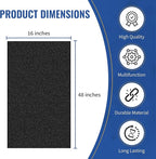 CFS - Universal Cut to Fit Carbon Pre-Filter Pad Roll for Air Purifiers, Range Hood, Furnace & Conditioner Filters - Pack of 4 - Fresh Indoor Charcoal Filter Sheet - 16"x48"