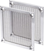 MECCANIXITY 80mm Computer Fan Filter Grills Stainless Steel Mesh Dustproof Case Cover for Computers, Pack of 2