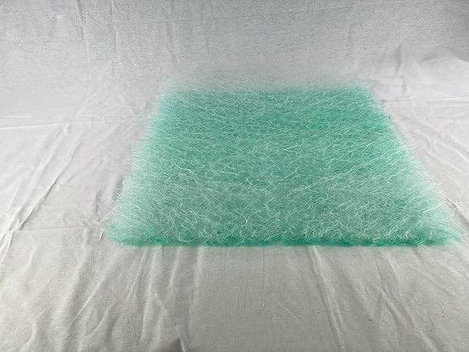wioboy Paint Booth Exhaust Filter Pad, 20.5" x 20.5" (50/case) 15 Gram Fiberglass Paint Arrestor for Spray Booth