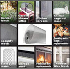 KISKIS 304 Stainless Steel Woven Wire Mesh, Wire Mesh Window Screen Mesh, Prevent Mouse Mice Snakes Hornets Rodents Entering,Easy to Cut and Install,60X300CM24X118INCH