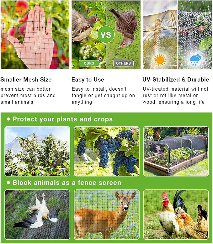 Garden Chicken Wire Animals Enclosure 304 Stainless Steel Woven Wire Mesh Welded Mesh Galvanised Steel Wire Hard and Heat Resisting Wire Mesh Used for Many Projects (Size : L:1.2m-H:1m-5cm)