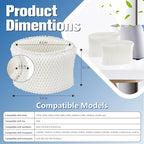 Funmit WF2 Humidifier Filter Replacement for Vicks Kaz Humidifier Starry Night Cool Mist V3500N V3700 V3100 V3900 Sunbeam 1118 1119 Honeywell HCM-300T HCM-350 WA-8D Enviracaire ECM-500 2 Pack