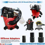 Universal Compatible with Any Brand Shop Vac Extractor Attachment with 2-1/2" & 1-7/8" & 1-1/4" Adapter Auto Detailing Vacuum Head Extraction Accessories for Upholstery & Carpet Cleaning