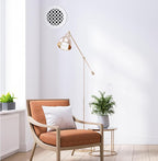 SABA Home Decor Air Vent Cover Grille - Acrylic Plexiglass 6 Round Duct Opening (7.5 Round Overall) White Finish Decorative Register Covers for Walls and Ceilings NOT for Floor USE, Venetian (1PCs)