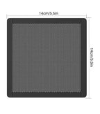 MoKo 140 x 140mm PC Case Magnetic Dust Mesh Filter, 0.5mm PVC Mesh Hole Computer Cooler Fan, Magnetic Frame Dustproof Cover Grill for Computer PC Case - 4PCS