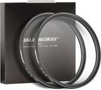 Walking Way 39mm White Mist Diffusion Filter Soft Focus Circular Lens Filter Set Dreamy Fog Effect Softening Camera Diffuser for Digital DSLR Camera 2pcs(Soft 1 and 2)