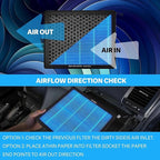 Cabin Air Filter CF12935, Compatible with Jeep Grand Cherokee (2022-2024) and Grand Cherokee L (2021-2024), Not for 2021 Grand Cherokee or 2022 Grand Cherokee WK
