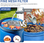 6" Rain Barrel Mesh Cover for Rain Barrels, 2-Pack 304 Stainless Steel Screen Filter, Never Rust -Kitchen Wash Colander -Compost Sifter, for Keep Leaves, Mosquitos Outside, Soil Sifter, cleaning seeds