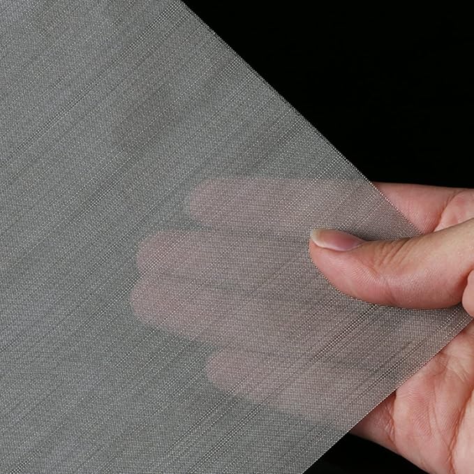 Stainless Steel Woven Wire Mesh 304 Stainless Steel Woven Wire, 80 Mesh Fly Mosquito Net, Fine Screen Mesh, Rodents Garden Insect Screen, for Vent, Filter, Window (Silver 1x10m)