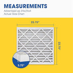 Aerostar 24x24x4 MERV 8 - 6 Count - High Efficiency Pleated HVAC, Furnace & Air Conditioner Filters - Removes Dust, Lint, Mold & Allergy-Causing Pollen