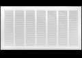 36" X 18 Steel Return Air Filter Grille for 1" Filter - Removable Face/Door - HVAC Duct Cover - Flat Stamped Face - White [Outer Dimensions: 38.5 X 19.75]