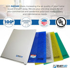 RayAir Supply 20x25 Replacement Filter Pads Compatible with Dynamic Air Cleaner 20X25 Refill (3 Pack) White, Made in USA