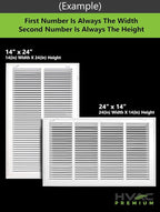 HVAC Premium 25 x 18 Duct Opening Steel Return Air Filter Grille, for 1-inch Filter, Removable Door, Flat Stamped HVAC Vent Cover Grille, Outer Dimensions 27.5 x 20.5
