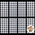 Zonon 256 Pieces Synthetic Filter Paper Stickers 20 mm 0.3 ?m Synthetic Filter Disc Tape Mushroom Applied Under Wide Mouth Mason Jar for Mushroom Cultivation