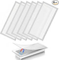 6-Pack White Magnetic Vent Covers 5.5x12 Inch - Universal Fit for Floor, Wall & Ceiling Registers (5.5"-7" Width x 12"-13"Length) | High Airflow Mesh Design | Tool-Free Easy Installation