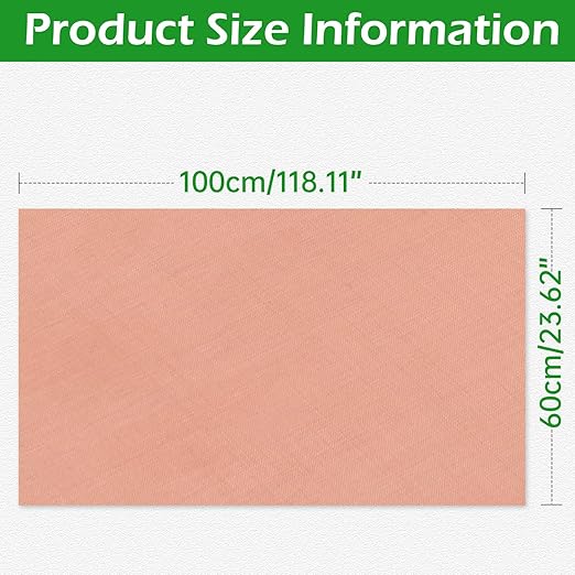 Copper Mesh Screen - 23.6" x 39.4", 100 Mesh, Dense Filter, 99.9% Pure Copper Fabric DIY Kit for Window Protection