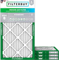 Filterbuy 14x28x1 Air Filter MERV 8 Essential Dust & Allergy Defense (4-Pack), Electrostatic Pleated HVAC AC Furnace Filters Replacement, Made in USA (Actual Size: 13.50 x 27.50 x 0.75)
