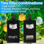 4 Set/48 Pcs Aquarium Filter Compatible with Fluval Spec(3, 5 Gal) Evo(5 Gal) Flex(9 Gallon), Activated Carbon, Foam Filter,Ammonia/Phosphate/Nitrite Remover Pad,Ceramic Ring,Cord, Grease,Bag