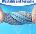 AQUANEAT Aquarium Filter Sponge 8-Layer Filter Media Pad, Cut-to-Size Foam Floss for Fish Tank Sump Pond (28" x 11" x 0.6")