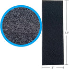 Activated Carbon Air Vent Filters for Home - 4" x 12" Dust Control - Air Filter Freshener for Home Vents to Purify Indoor Air and Homes - Register Filters for Floor Vents (48-Pack)
